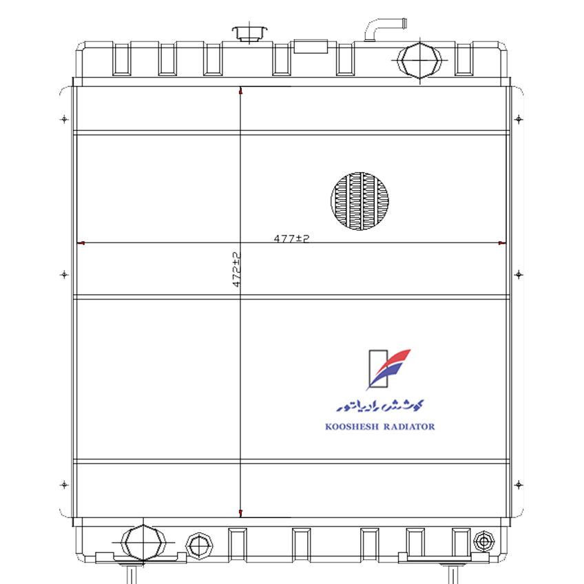 رادیاتور پژو J7-1300C1