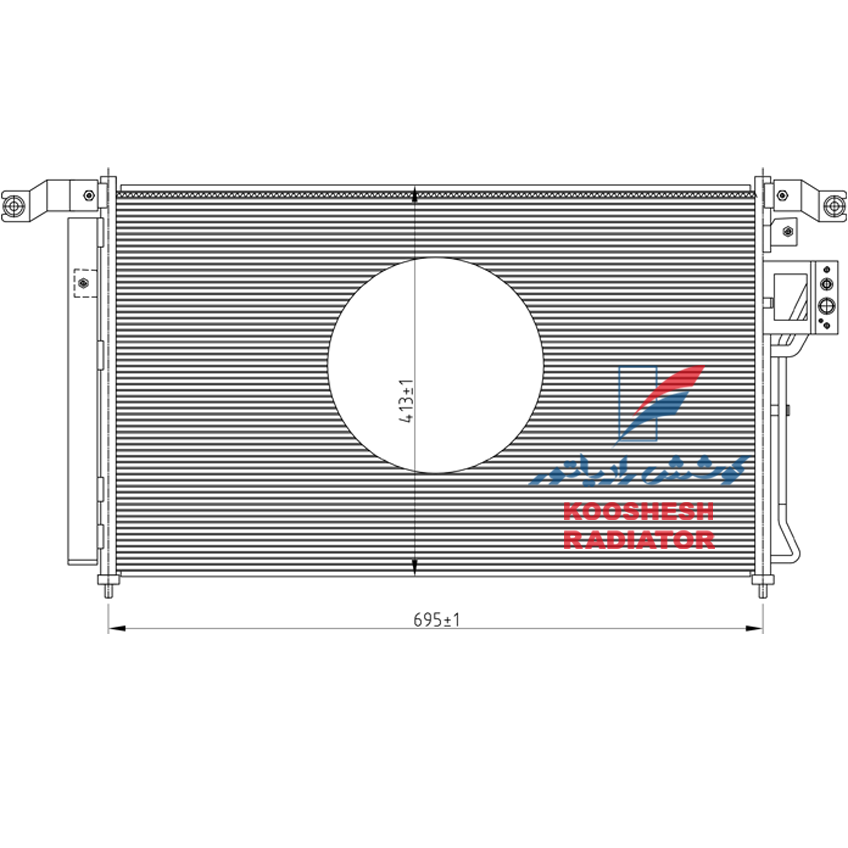 کندانسور هیوندای سانتافه